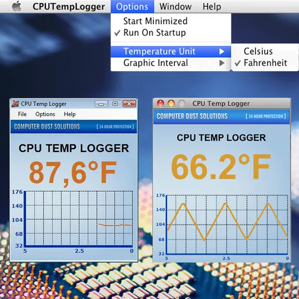 CPU Temperature Logger