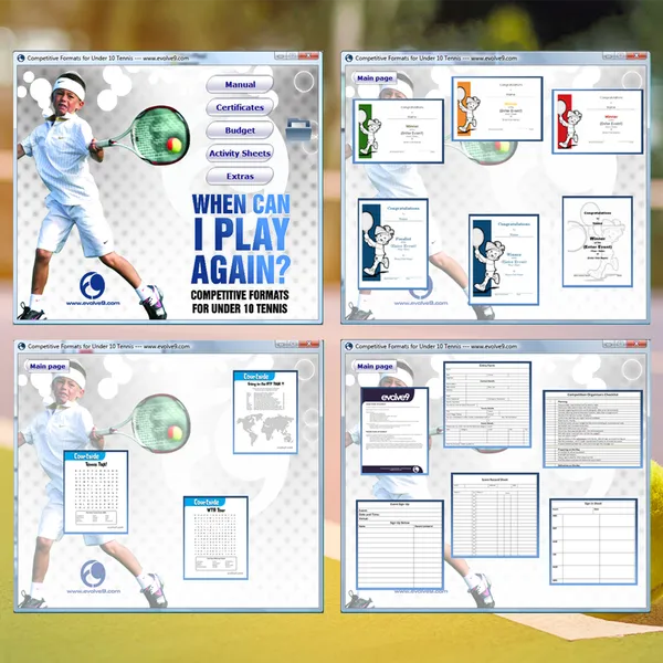Tennis Book CD-ROM Autorun Menu