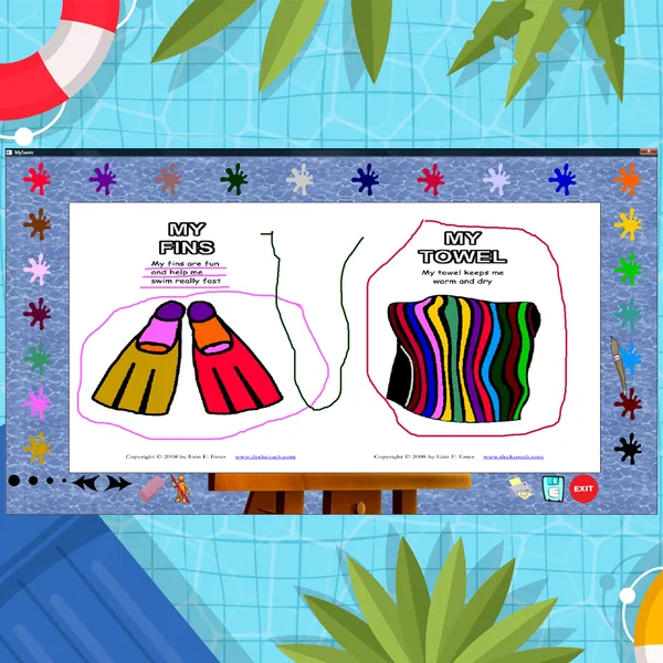 Swim Coloring Book